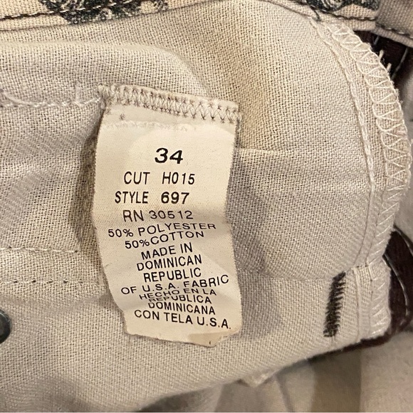 Vintage Ben Davis Work Pants Size 34 Brown - Picture 6 of 7